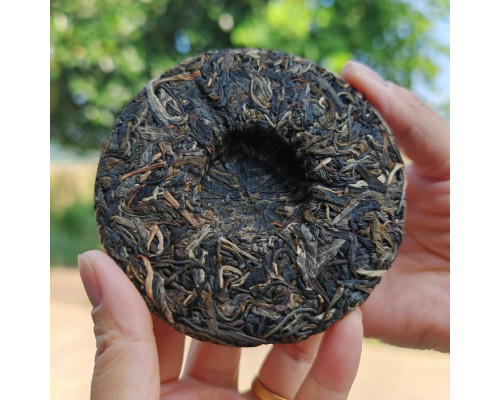 Шен пуэр Чжунхун "Слон из Линлун" мини блин 100гр 2022г